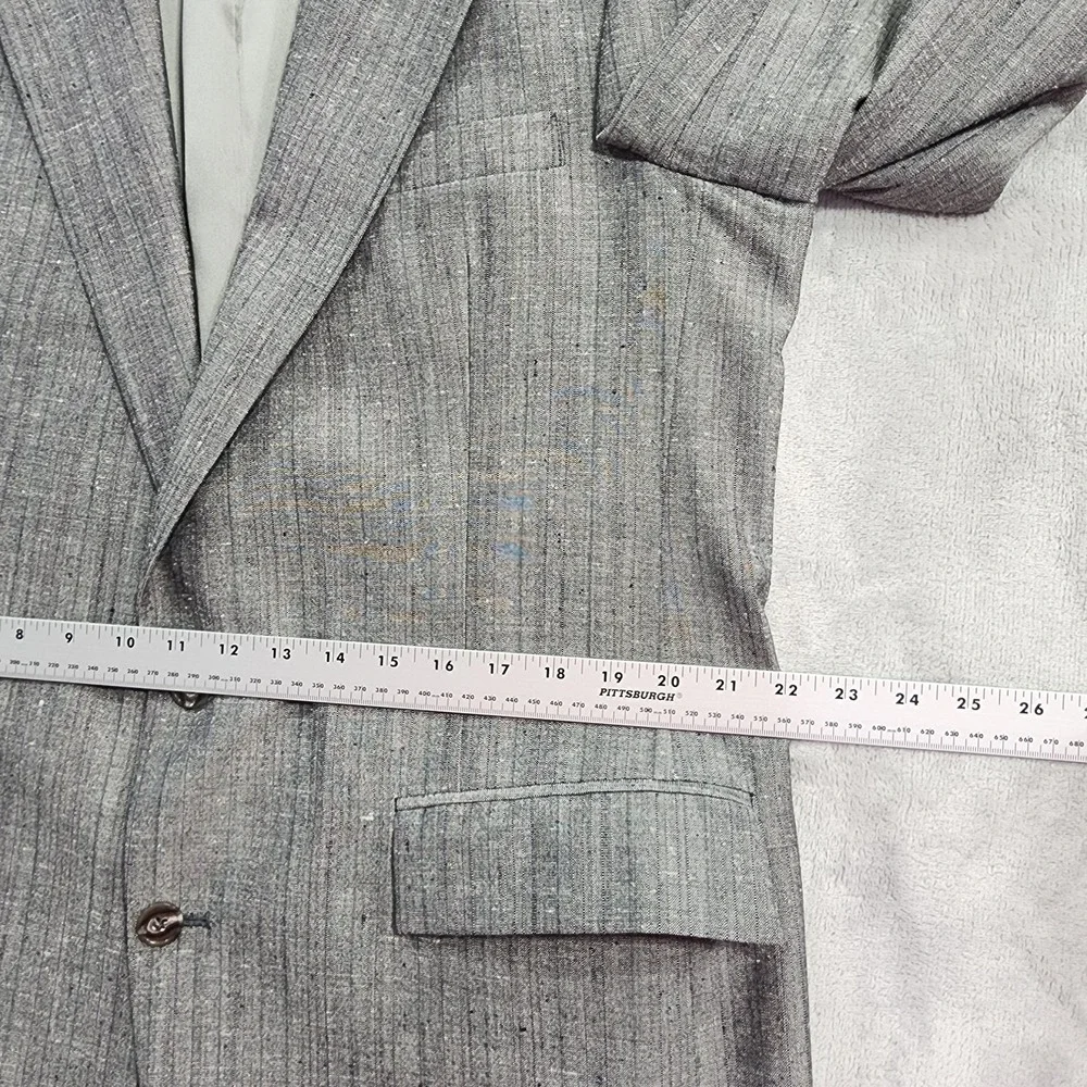 Vintage‎ Gordon Thomas Collectibles Sport Coat Mens 44 Gray Wool 2 Button Blazer